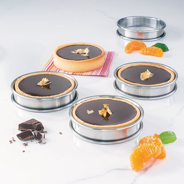 Set de 4 cercles à tartelette inox 8 cm Mathon - Mathon - 2