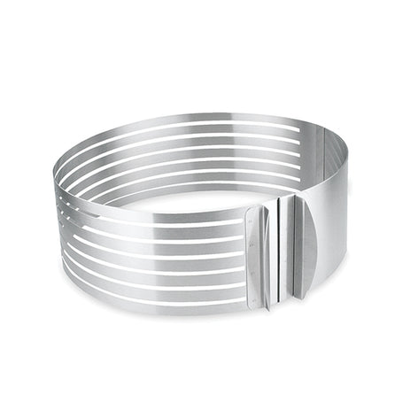 Cercle à trancher génoise extensible en inox 24 à 30 cm Mathon - Mathon - 2