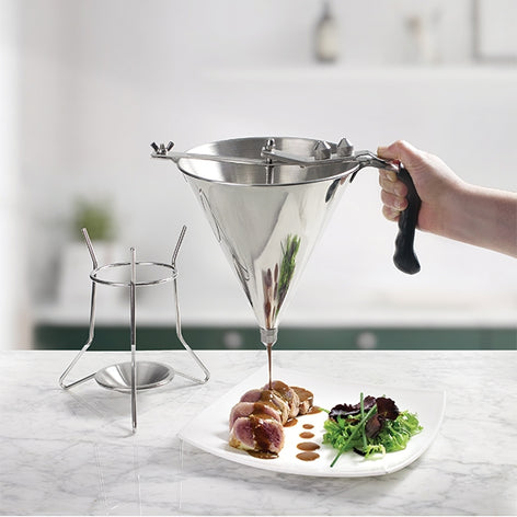 Entonnoir piston 2 L en inox Lacor - Mathon - 2