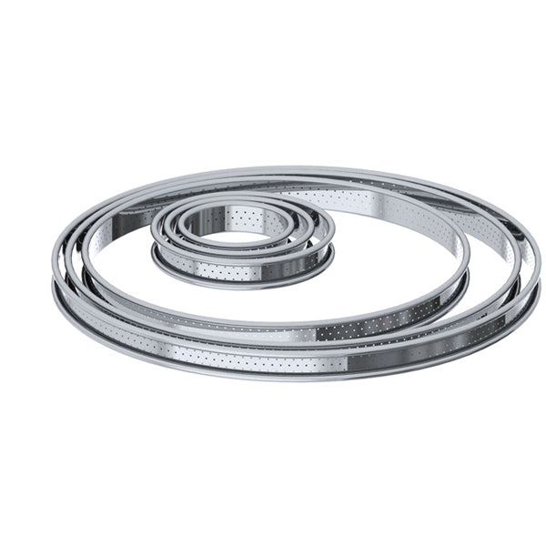 Cercle à tartelette inox perforé 6 cm De Buyer - Mathon - 2