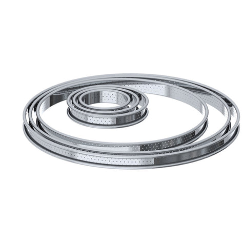 Cercle à tartelette inox perforé 6 cm De Buyer - Mathon - 2