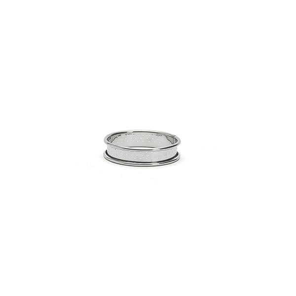 Cercle à tartelette inox perforé 8 cm De Buyer - Mathon - 1
