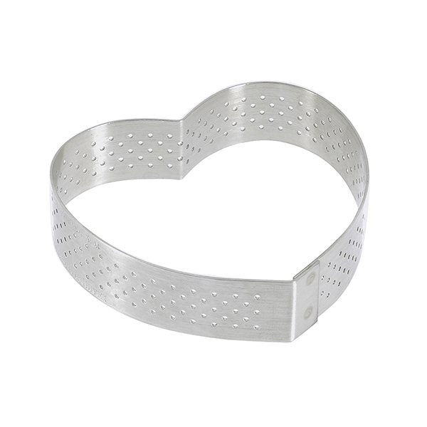 Cercle à tarte perforé Cœur individuel De Buyer - Mathon - 2