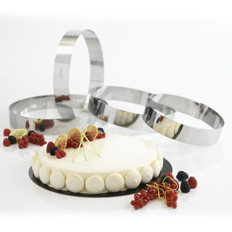Cercle à tarte inox 24 cm Patisse - Mathon - 2