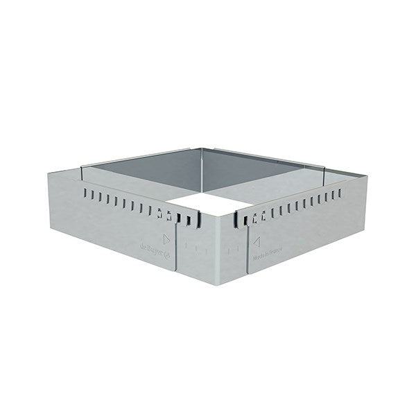 Cadre à entremets rectangulaire adaptable inox 21,5 cm De Buyer - Mathon - 1