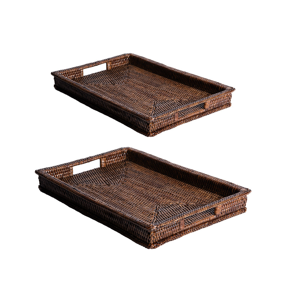 Set de 2 plateaux rectangle Saya 40 et 45 cm Table passion - Mathon