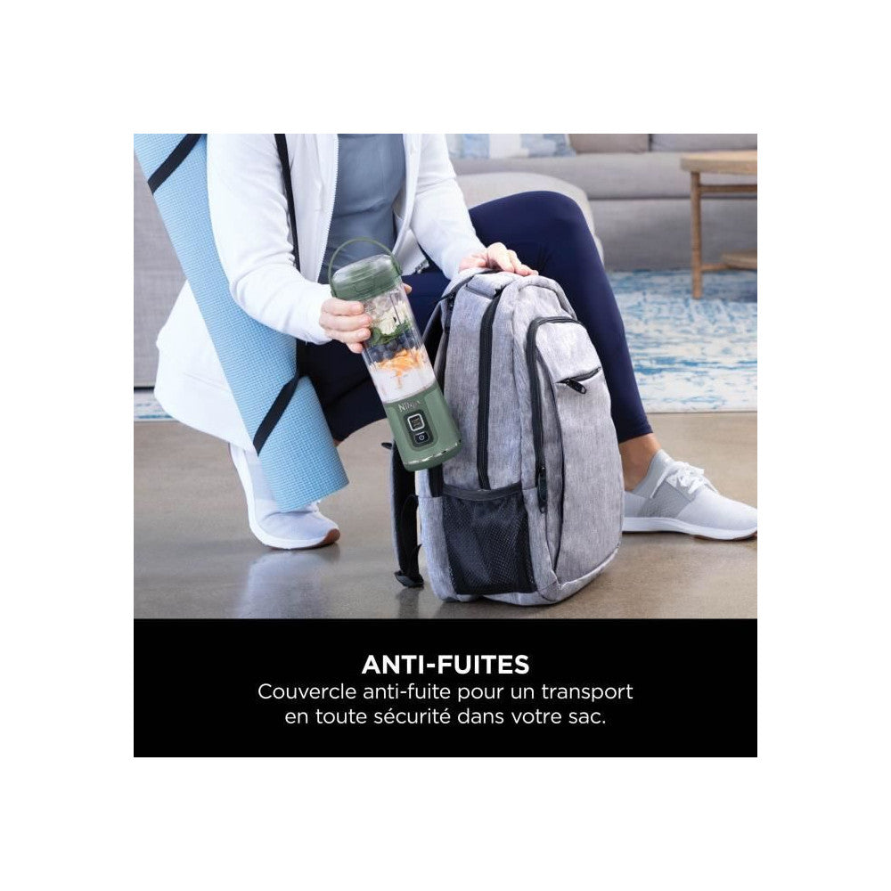 Blender Portable Sans Fil Ninja Blast - Vert Foret - Bc151euem Ninja - Mathon - 3