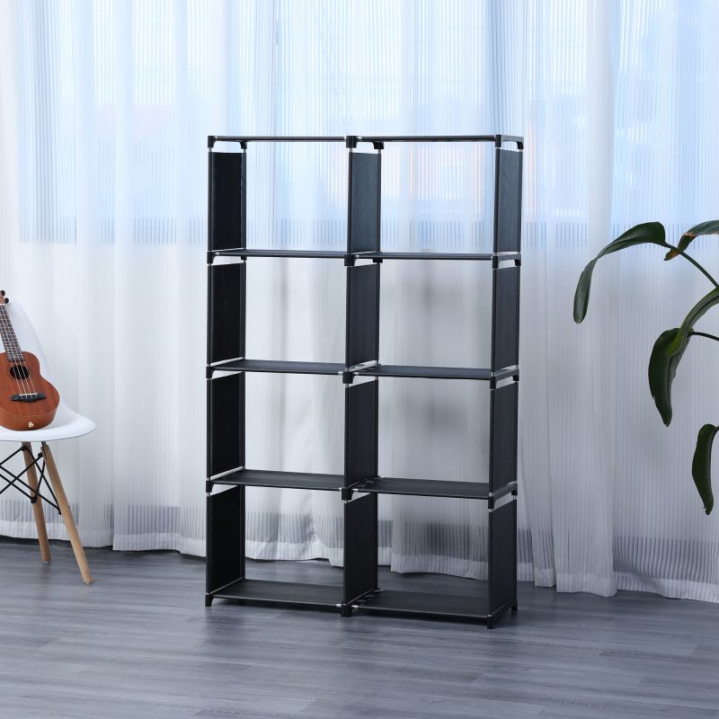 Etagère de rangement à 8 niveaux Noir Herzberg HG03626-BLK Herzberg - Mathon - 2