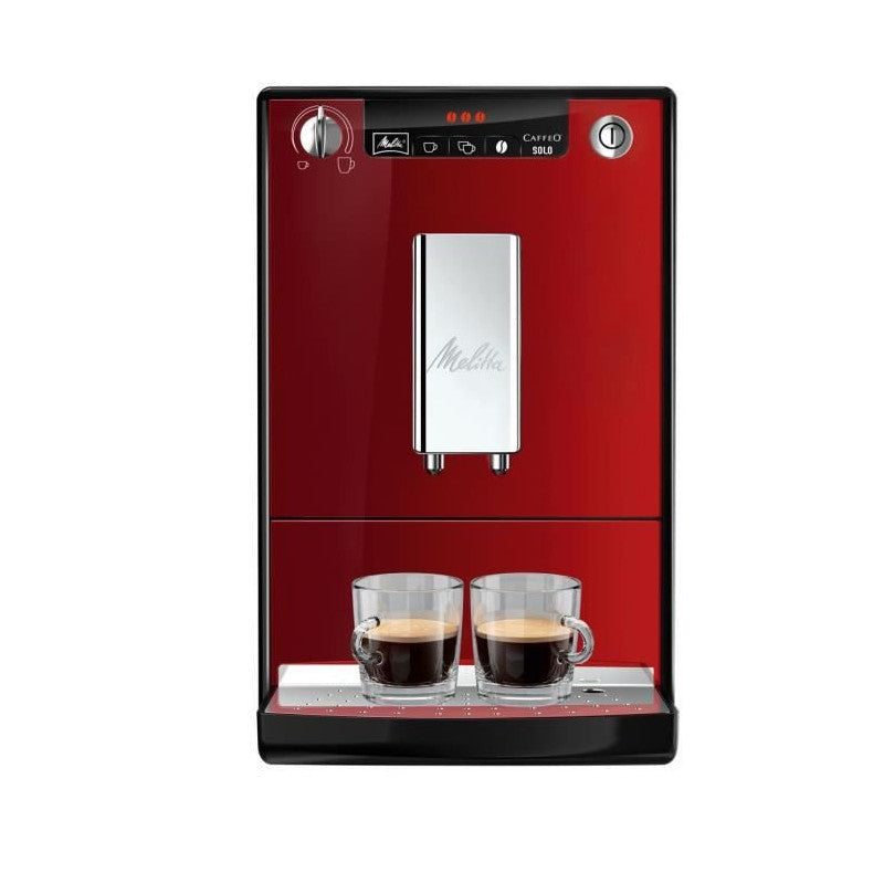 Melitta E950-104 Machine Expresso Automatique Avec Broyeur Caffeo Solo - Rouge Melitta - Mathon - 1