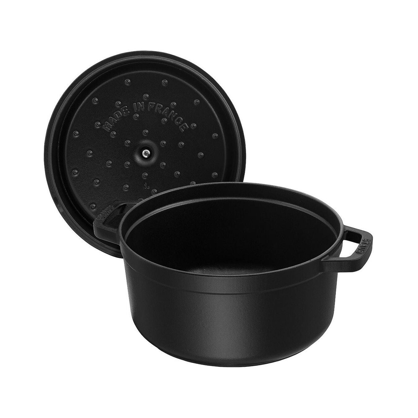 Cocotte en Fonte Staub, Ronde, Ø 20 cm, 2,24 L, Noir Mat Staub - Mathon - 2