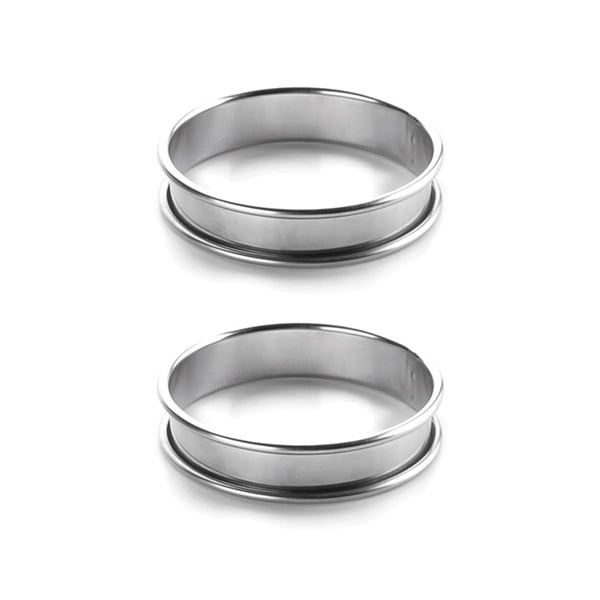 Lot de deux cercles à tartelette rond 8cm Lacor - Mathon - 1