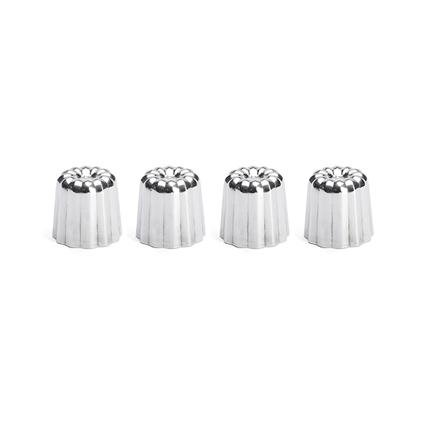 Lot 4 moules à canelés en inox Ø 3,5 cm De Buyer - Mathon - 1