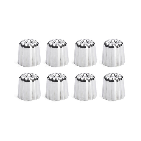Lot 8 moules à canelés en inox Ø 3,5 cm De Buyer - Mathon - 1