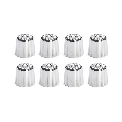 Lot 8 moules à canelés en inox Ø 3,5 cm De Buyer - Mathon - 1