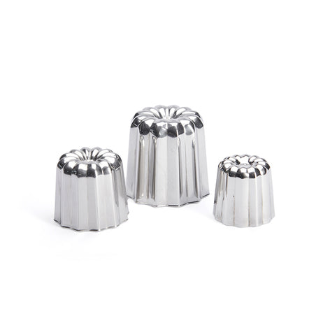 Lot 8 moules à canelés en inox Ø 3,5 cm De Buyer - Mathon - 2