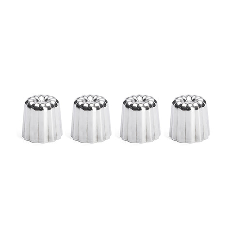 Lot 4 moules à canelés en inox Ø 4,5 cm De Buyer - Mathon - 1