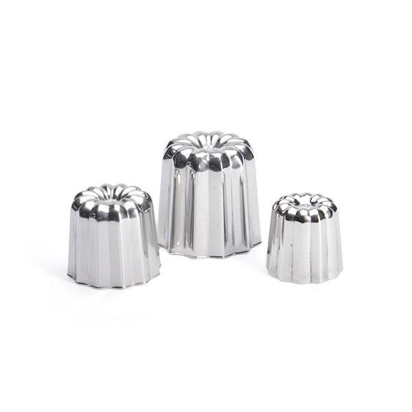 Lot 8 moules à canelés en inox Ø 4,5 cm De Buyer - Mathon - 2