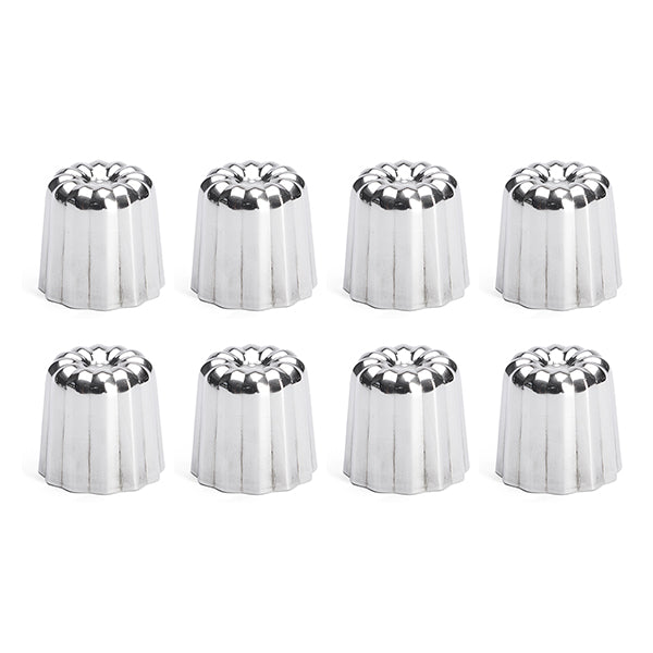 Lot 6 moules à canelés en inox Ø 5,5 cm De Buyer - Mathon - 1