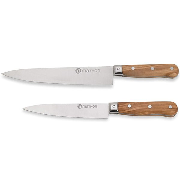 Lot de 2 couteaux Chef 15 et 20 cm Mathon - Mathon