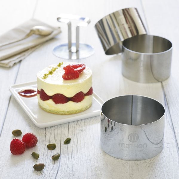 3 cercles de présentation en inox avec poussoir Mathon - Mathon - 1