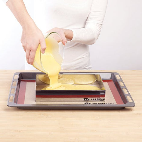 Lot rectangle à gâteau extensible et spatule à gâteaux Mathon - Mathon - 2