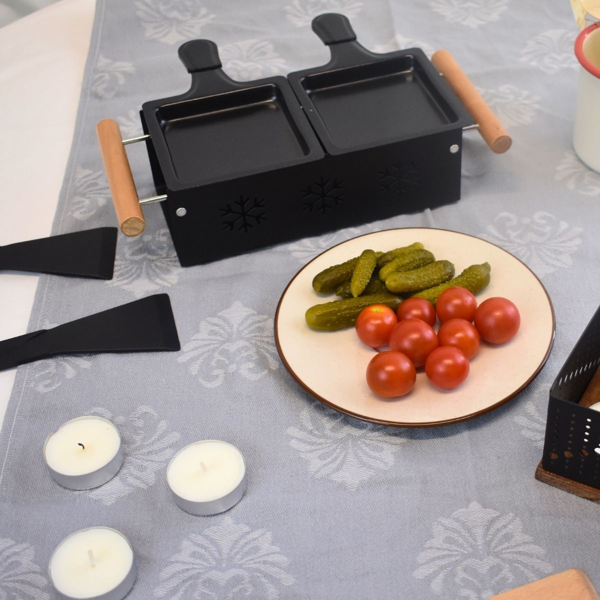 Raclette a la bougie 2 personnes  spécialités culinaires Fackelmann - Mathon - 8