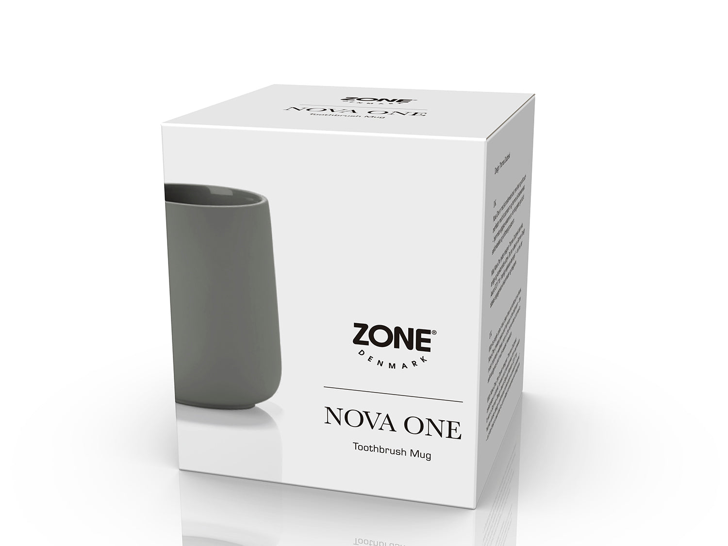 Gobelet pour brosse à dents NOVA ONE en grès Taupe Zone Denmark - Mathon - 2