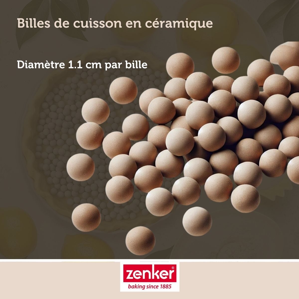Billes de cuisson pour pâte sablée, pot de 600 grammes Zenker Smart Pastry Zenker - Mathon - 1