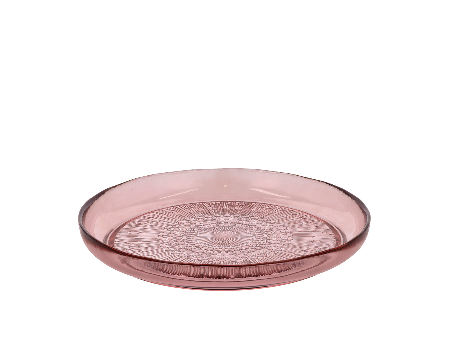 Assiette Kusintha en verre Rose Bitz - Mathon - 1