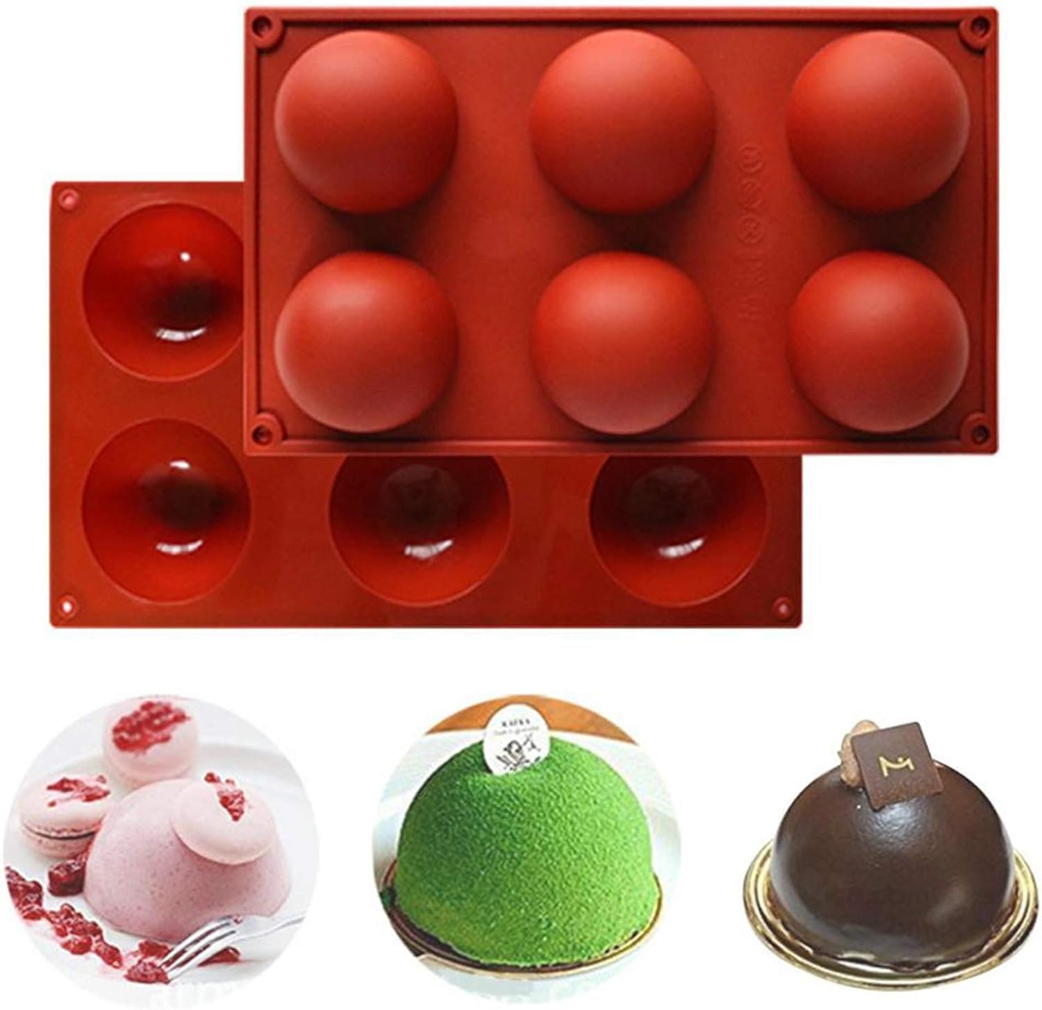 Moule en silicone 6 Cavités Pour Muffins, gâteau au chocolat Vendos85 - Mathon