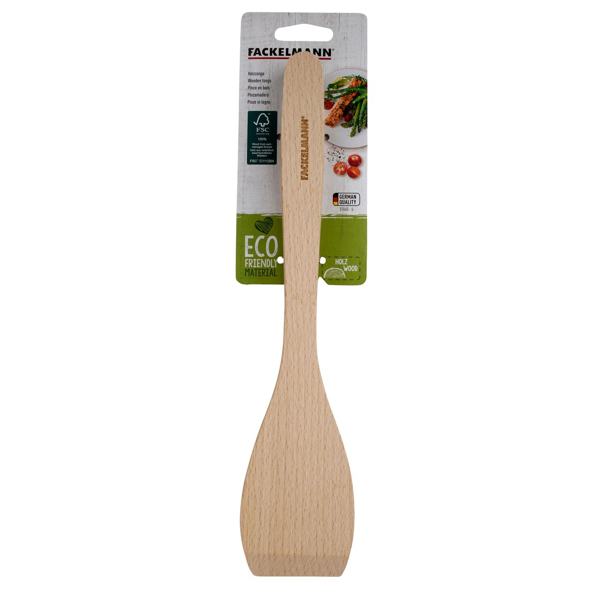 Pince de cuisine en bois FSC 29,7 cm Fackelmann - Mathon - 9
