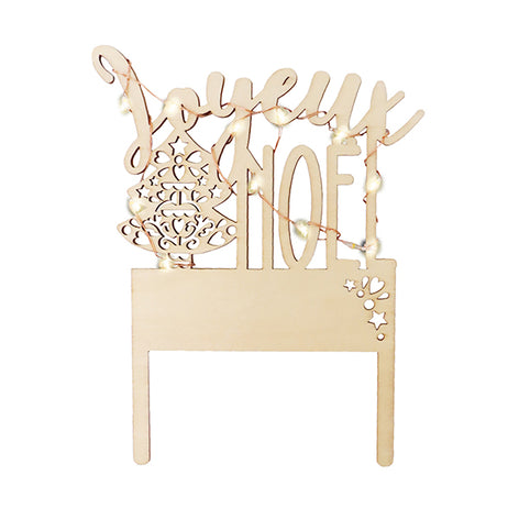 Décoration bois et LED Joyeux Noël Scrapcooking - Mathon - 1
