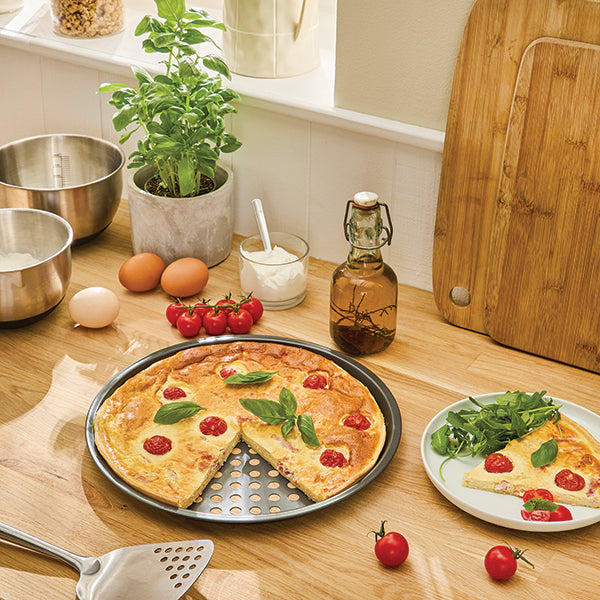 Moule à pizza perforé en acier antiadhérent 29,5 cm Mathon - Mathon - 2
