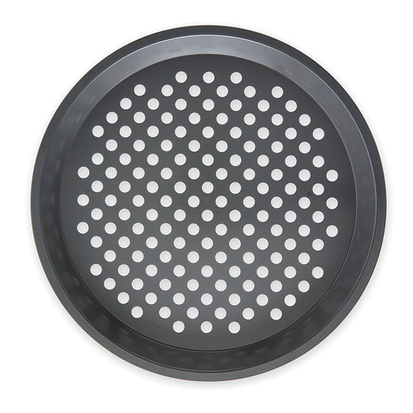 Lot de 5 bacs de préparation culinaire en inox et d’un moule à pizza perforé en acier antiadhérent 29,5 cm Mathon - Mathon - 4