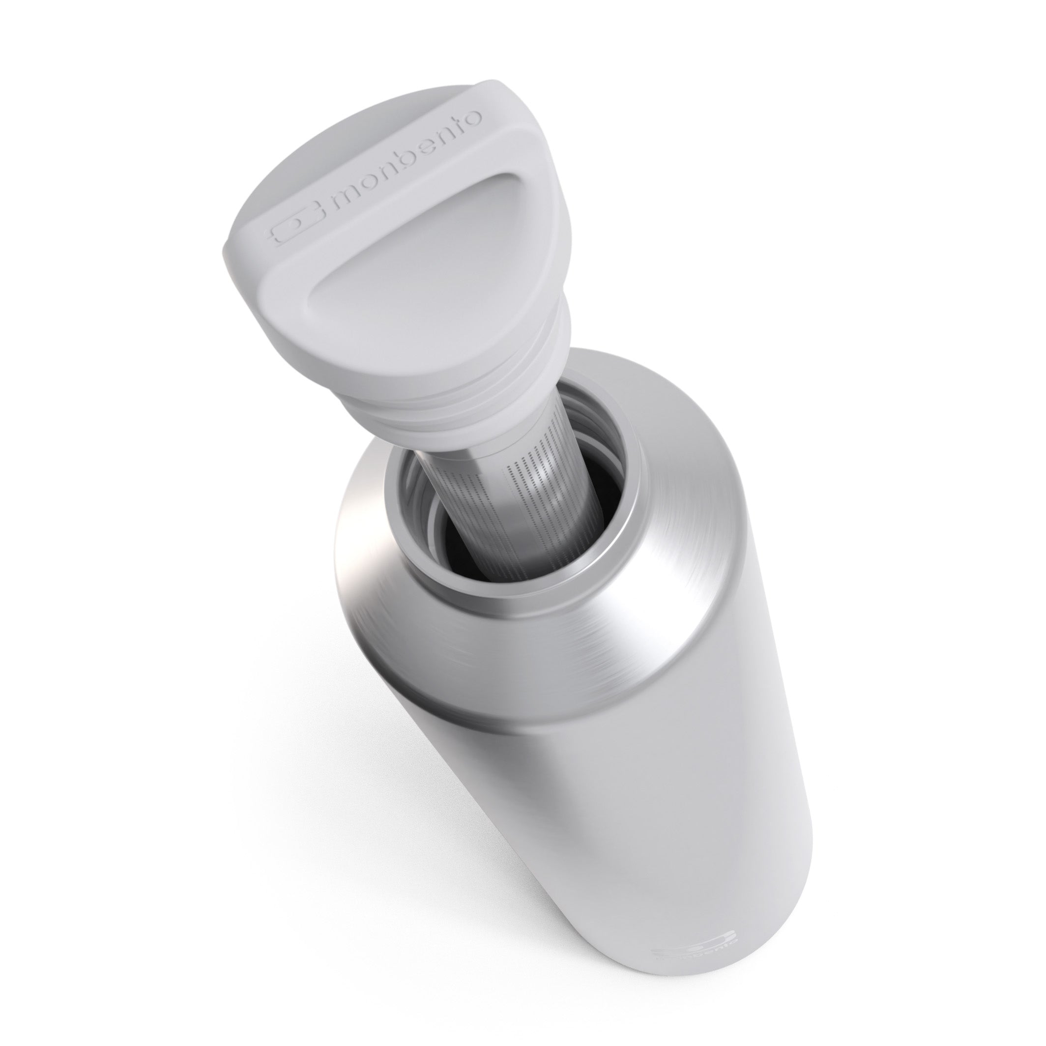 Bouteille isotherme avec infuseur  Steel 500ml Metallic Argent Monbento - Mathon - 2