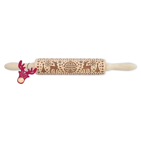 Rouleau empreintes bois Xmas Scrapcooking - Mathon - 2