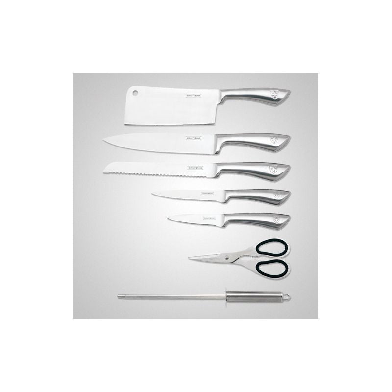 Set De Couteaux Avec Support 8 Pieces Royaltyline RLKSS600 Royalty Line - Mathon - 3