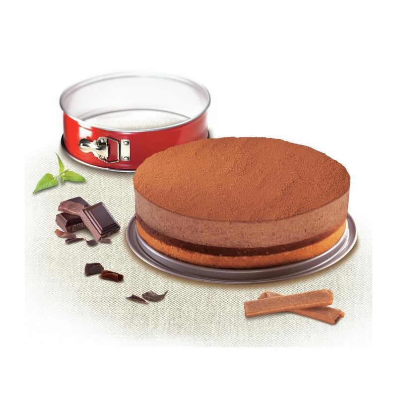 Moule A Charniere Delibake En Acier - O 17 Cm - Rouge Et Gris Tefal - Mathon - 4