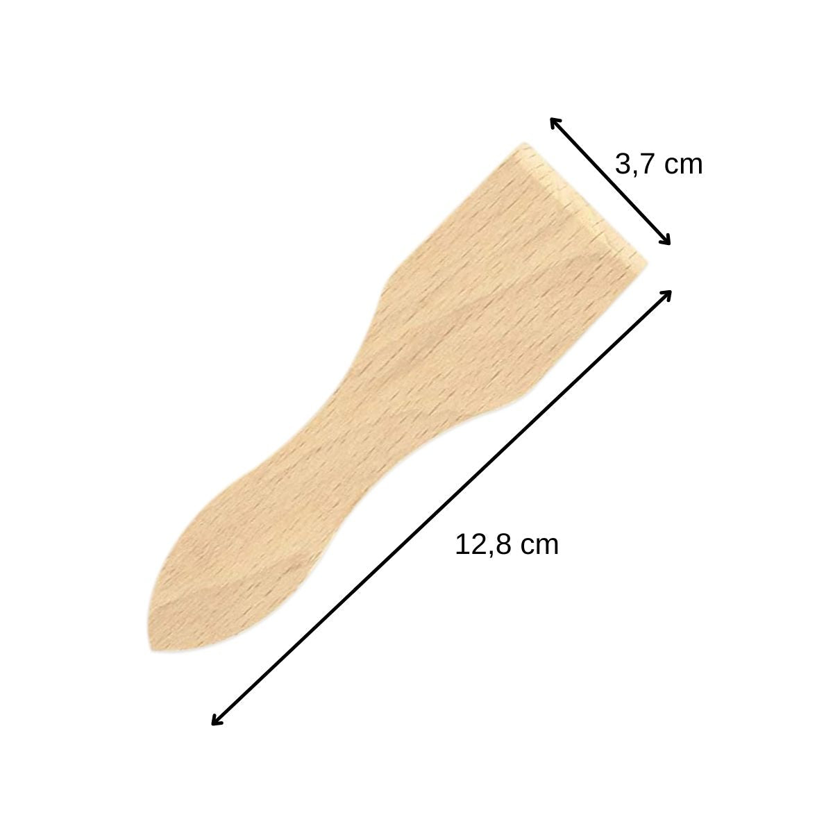 Lot de 12 spatules à raclette en bois FSC 13 cm Fackelmann - Mathon - 3