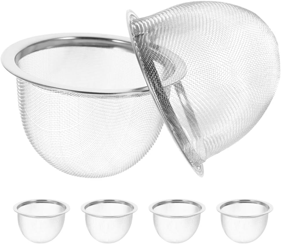 Lot de 6 Filtres à Thé Inox 7,8 cm Maille Fine Vendos85 - Mathon