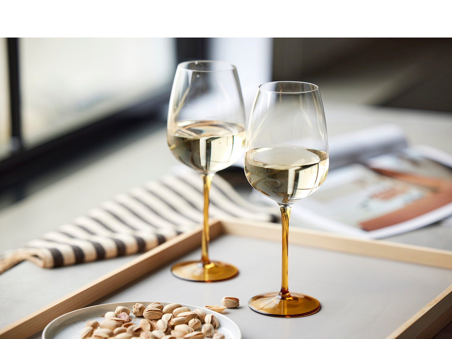 Set de 4 verres à vin VIENNA Ambre Lyngby Glas - Mathon - 6