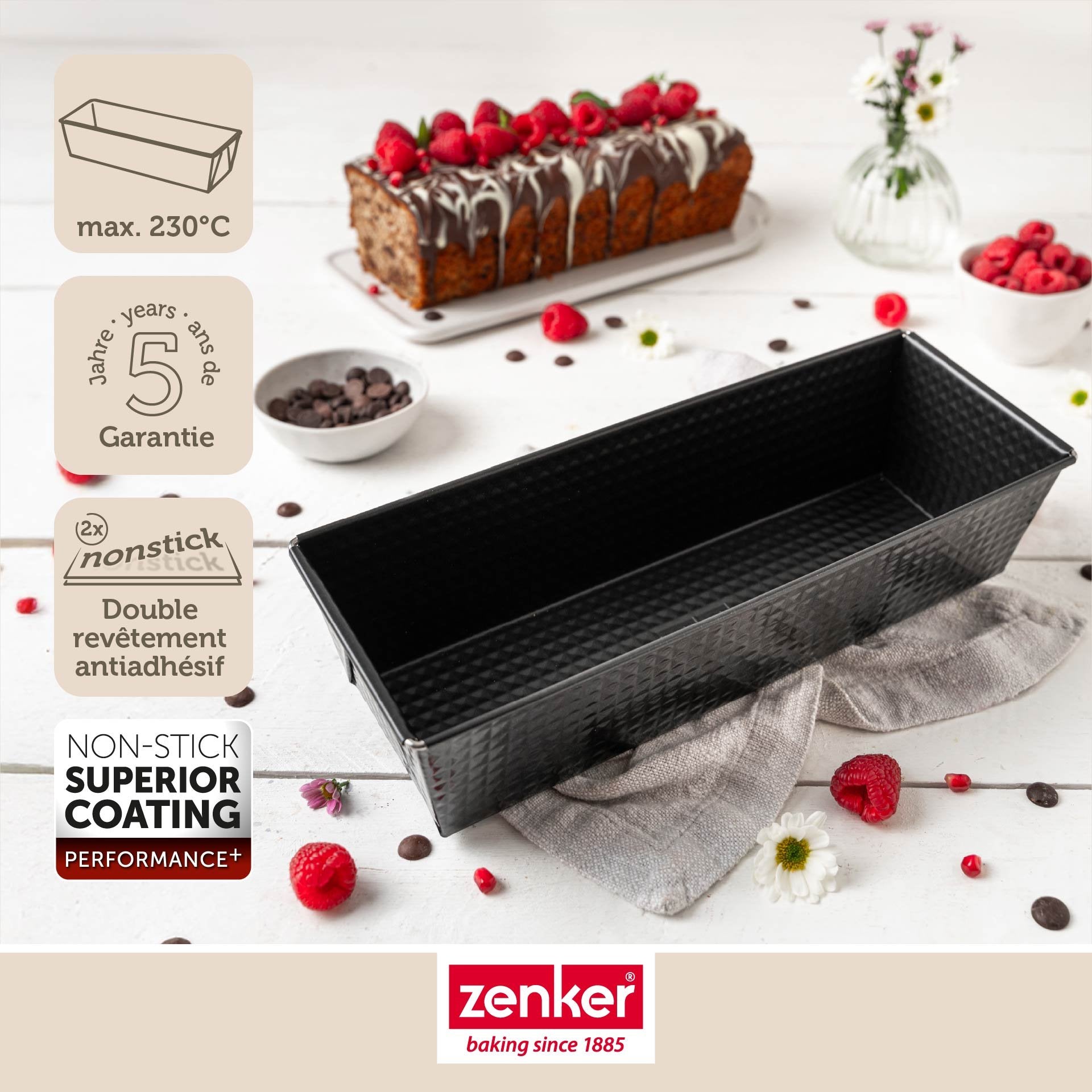 Moule à cake 30,5 x 11,5 x 7 cm Zenker PerfectBack+ Zenker - Mathon - 8