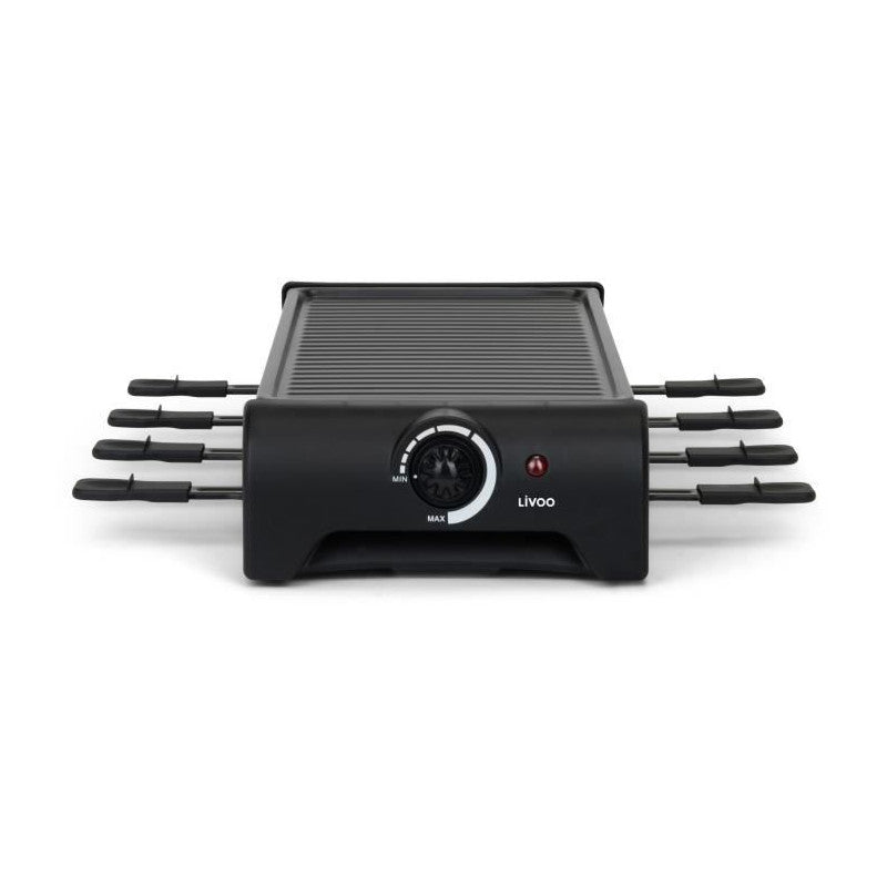 Appareil A Raclette 8 Personnes - Livoo - Doc312 - 1300w - 8 Personnes - Plateau Grill Amovible Antiadhésif - Thermostat Ajusta Livoo - Mathon - 3