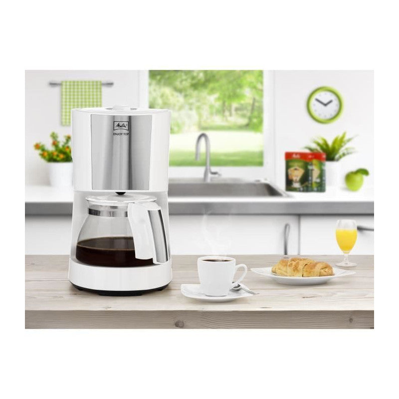 Melitta 1017-03 Cafetiere Filtre Enjoy Top Glass - Blanc Melitta - Mathon - 2