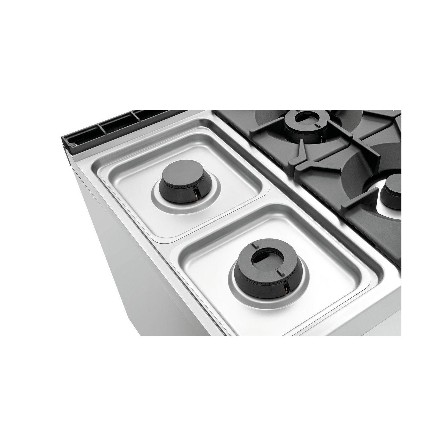 Fourneau à gaz 6 foyers 37.5 kw - soubassement ouvert - Bartscher - Mathon - 6