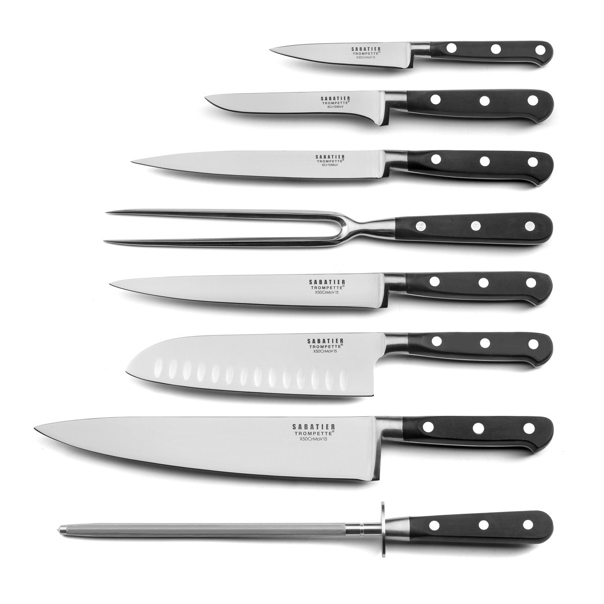 Origin - Trousse 8 couteaux de cuisine Sabatier Trompette - Mathon - 2