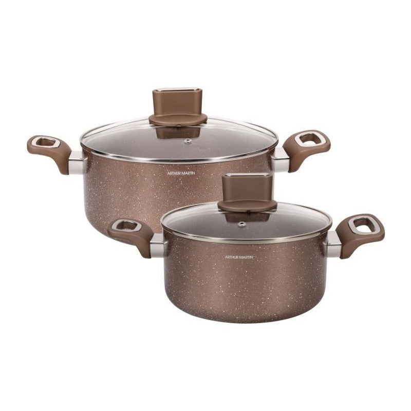Set De Marmites -   - Am9820 - 20-24 Cm Avec Couvercle En Verre - Aluminium - Tous Feux Dont Induction Arthur Martin - Mathon - 5