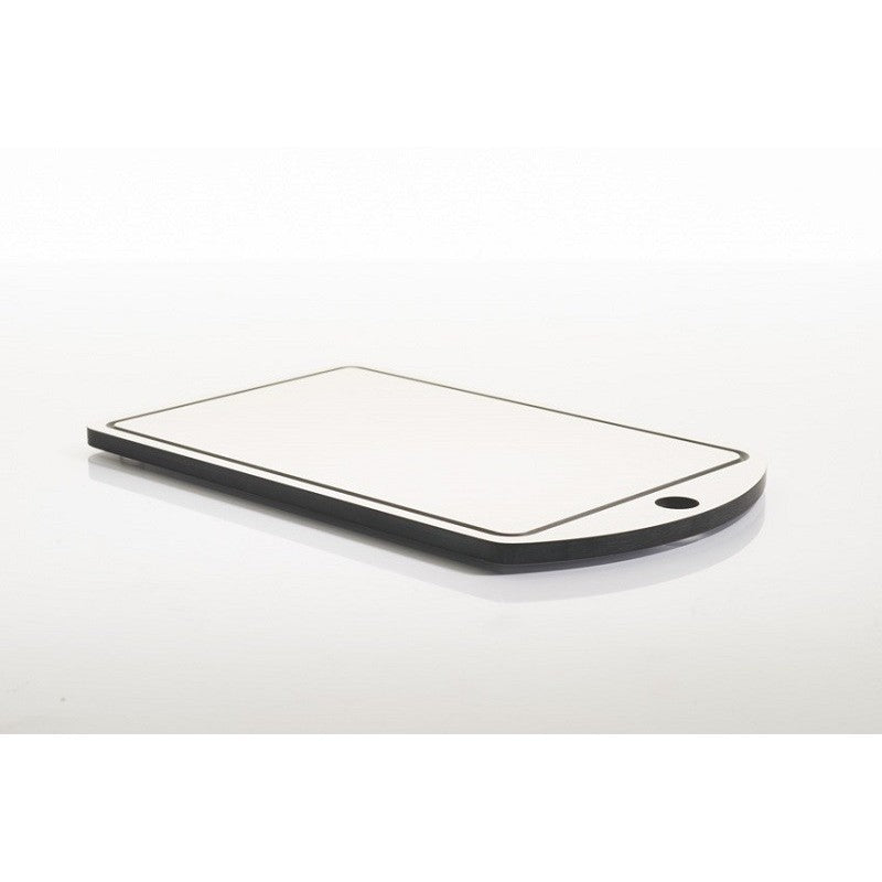 Planche à découper en fibre antibactérienne, 33 ( ⟷ ) x 20 ( ⤢ ) x 1 ( ↕ ) cm, TAGLIO, Blanc Don Hierro - Mathon - 4