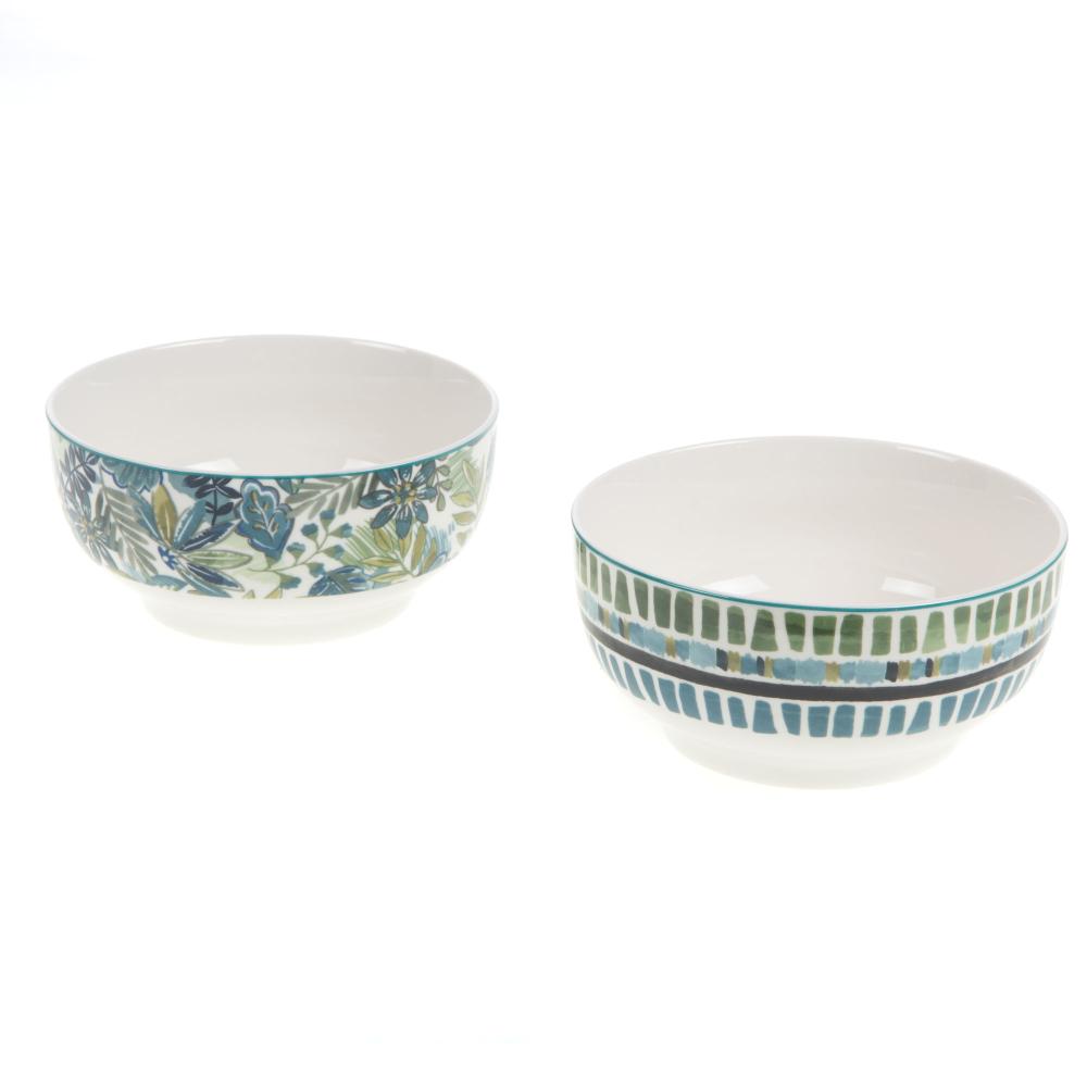 Coffret 2 bols Mayra bleu Amadeus - Mathon - 1