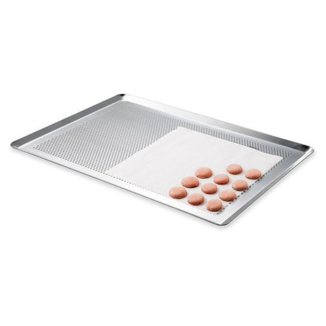 Plaque à pâtisserie micro-perforée professionnelle en aluminium 40 cm Mathon - Mathon - 1